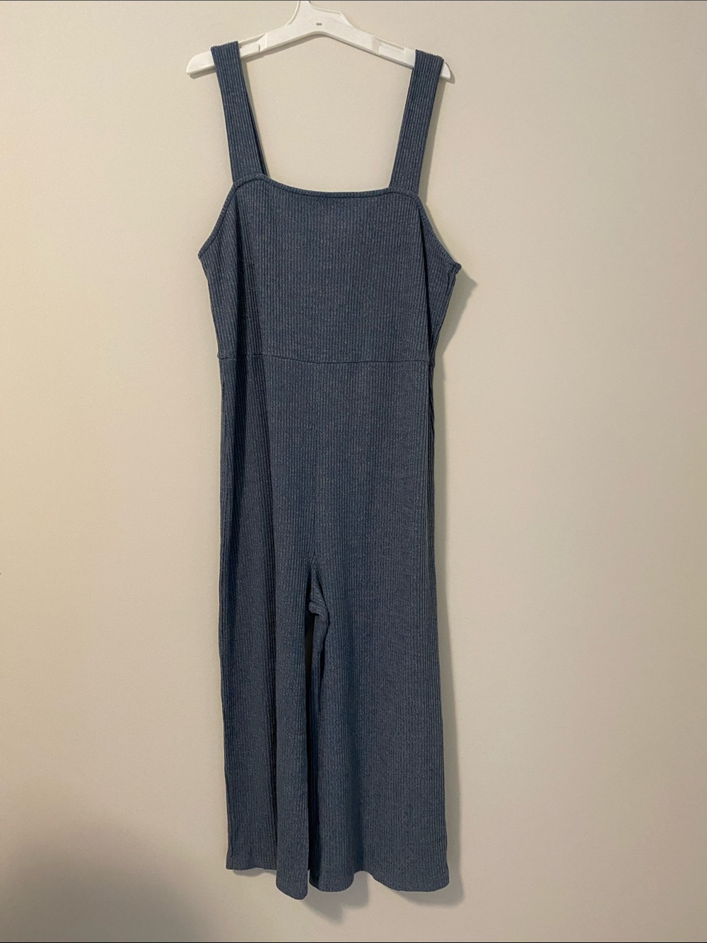 wild fable Ribbed Wide-Strap One-Piece Jumpsuit - Slate Blue